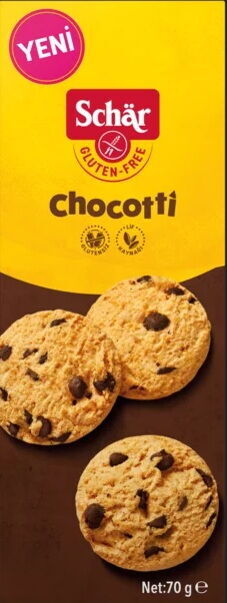 GLUTENSIZ BISKUVI SHCAR CHOCOTTI 70 G