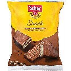 GLUTENSIZ SHCAR CIKOLATA GOFRET SNACK 3*35 G