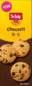 GLUTENSIZ BISKUVI SHCAR CHOCOTTI 70 G #1